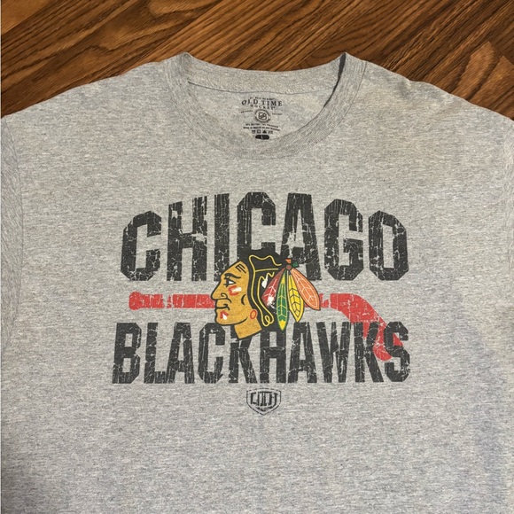 NHL Old Time Hockey Men’s Short Sleeve Chicago Blackhawks Size Large - Picture 7 of 9